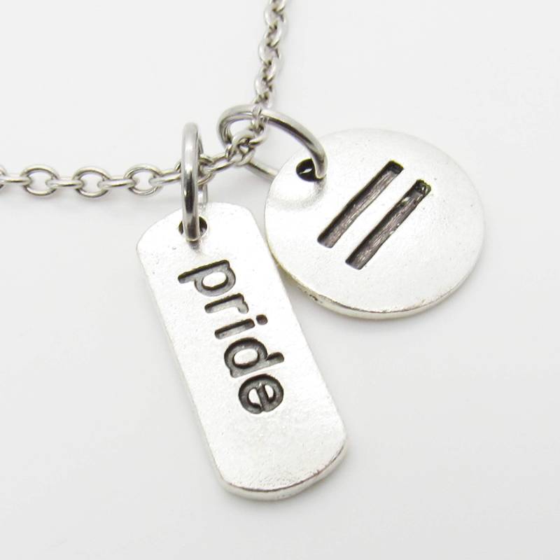 stolz Gleichheit Charms Halskette, Tag Schmuck, Lgbt Gay Pride Charm Herren Frau Halskette von JDsFashionJewelry