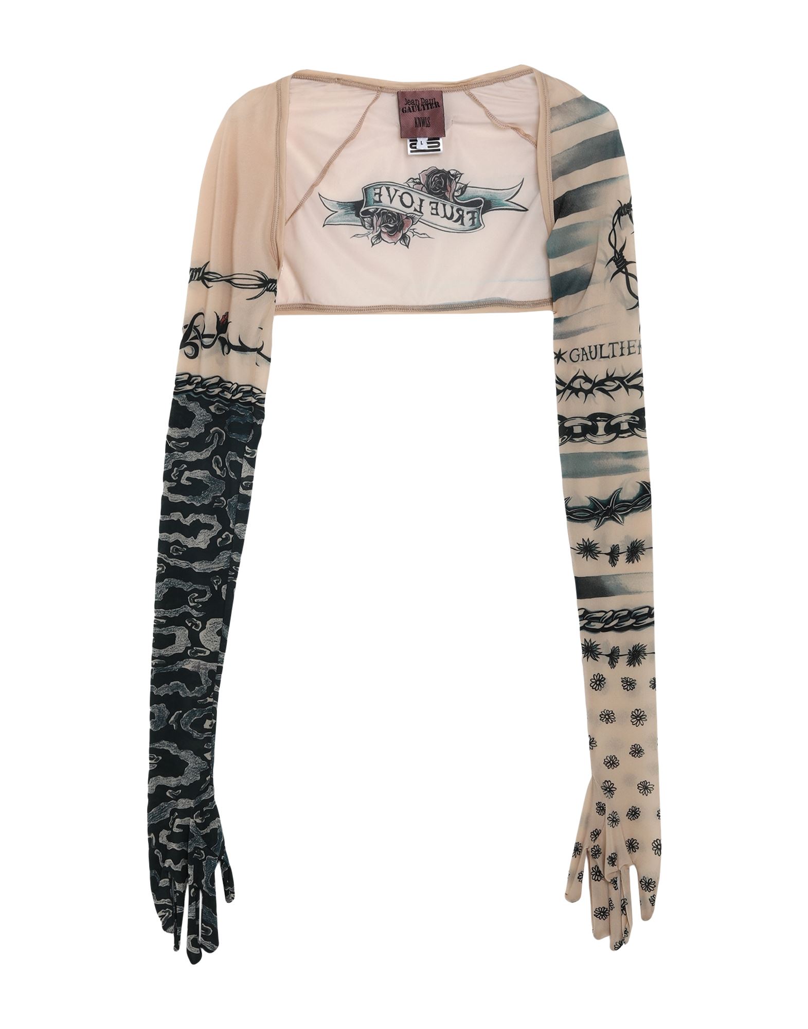 JEAN PAUL GAULTIER x KNWLS Bolero Damen Beige von JEAN PAUL GAULTIER x KNWLS