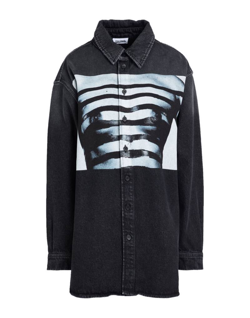 JEAN PAUL GAULTIER Jeanshemd Damen Schwarz von JEAN PAUL GAULTIER