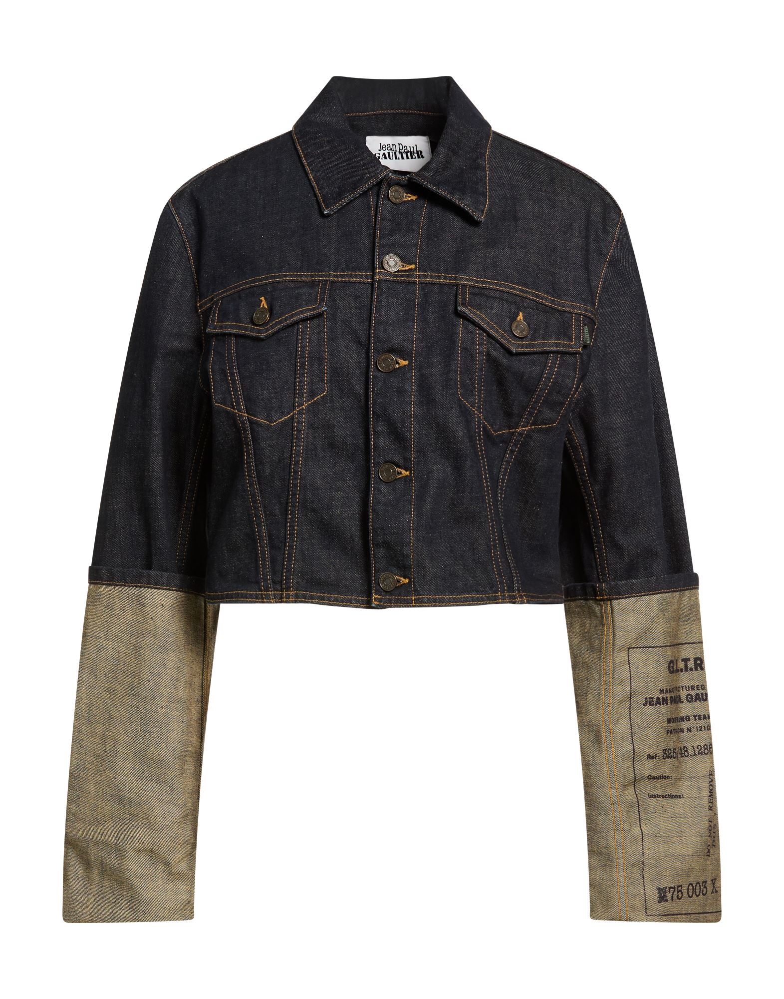 JEAN PAUL GAULTIER Jeansjacke/-mantel Damen Blau von JEAN PAUL GAULTIER