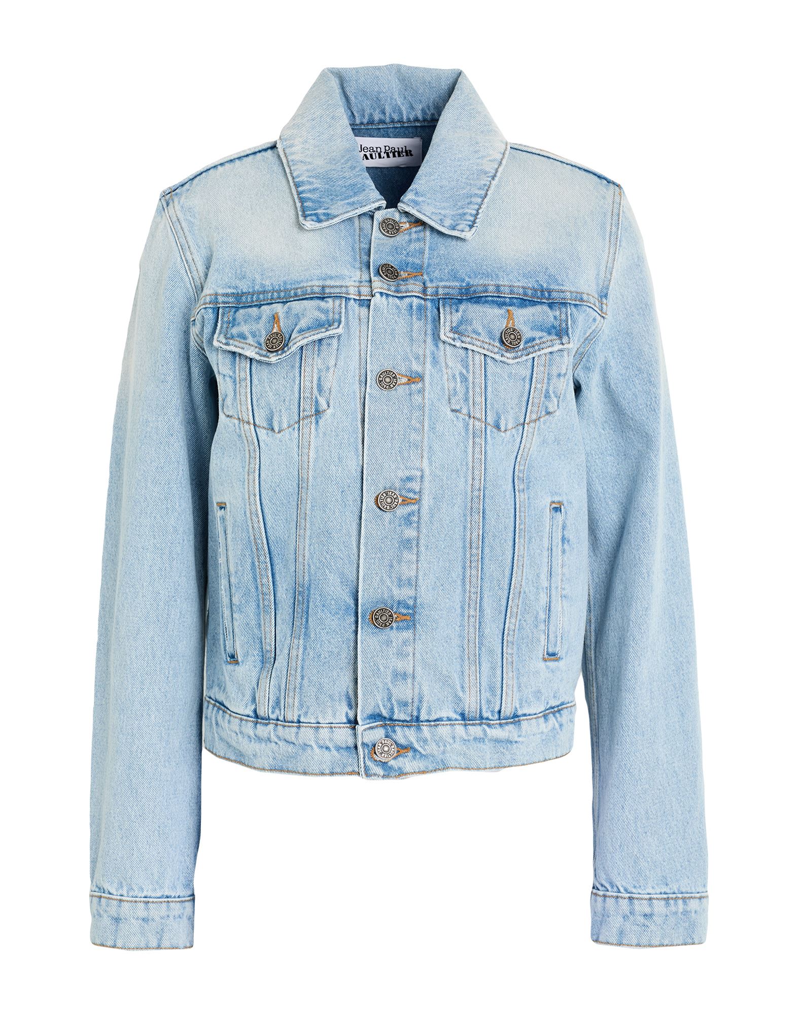 JEAN PAUL GAULTIER Jeansjacke/-mantel Damen Blau von JEAN PAUL GAULTIER