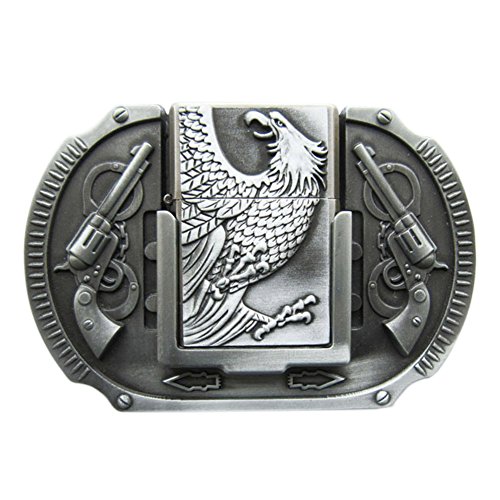 JEAN'S FRIEND New Vintage Eagle Guns Lighter Belt Buckle Gürtelschnallen US Stock von JEAN'S FRIEND