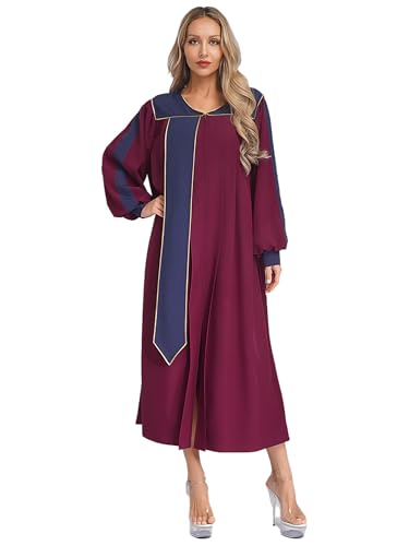 JEATHA Erwachsene Kirche Chor Robe Lang Chorkleid Gewänder Robe Langarm Festival-chor-Bademantel Chor Kirche Geistliche Kostüm Burgundy XXL JEATHA Erwachsene Kirche Chor Robe Lang Chorkleid Gewänder Robe Langarm Festival-chor-Bademantel Chor Kirche Geistliche Kostüm Burgundy XXL von JEATHA