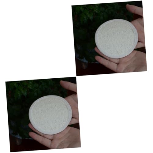 JECOMPRIS 2 Stück 1 10 Stück Gesichtsschwamm Augen Make-Up Entferner Abschminkpads Schwämme Gesichtswischpad Gesichtswasch-Kosmetikmatte ein Bad nehmen Make-up-Entferner-Pad Luffa Schrubben von JECOMPRIS