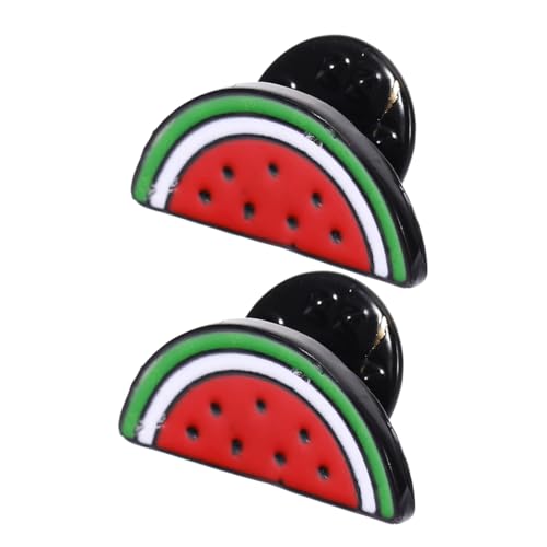 JECOMPRIS 2stücke Wassermelonen-brosche in Form Einer Wassermelone Broschenclip Für Schal Pullover Und Cardigan Leicht Und Langlebig Als Kleidungsaccessoires Für Damen Und Herren von JECOMPRIS