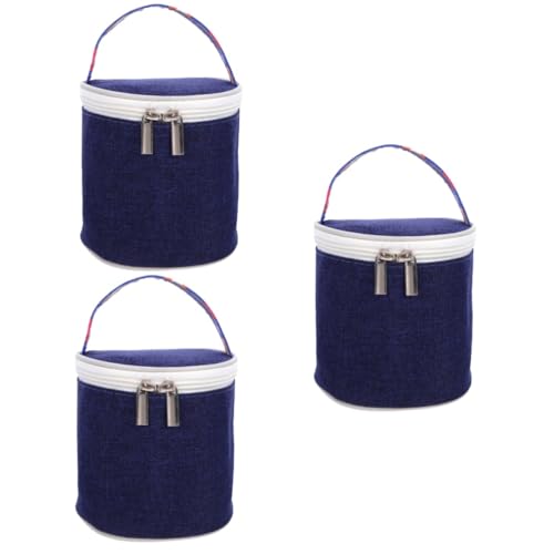 JECOMPRIS 3stücke Isolierte Kühltasche Für Mittagessen Tragbare Thermotasche Für Schulmahlzeiten Picknick Und Grillen Mit Verstellbarem Schultergurt Und Fronttasche Für Besteck von JECOMPRIS