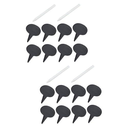 JECOMPRIS 5 Sätze Käsemarker Set Teilig Schiefer Käseetiketten mit Speckstein Kreide für Buffet Food Labels Party Cupcake Charcuterie Board Zubehör von JECOMPRIS