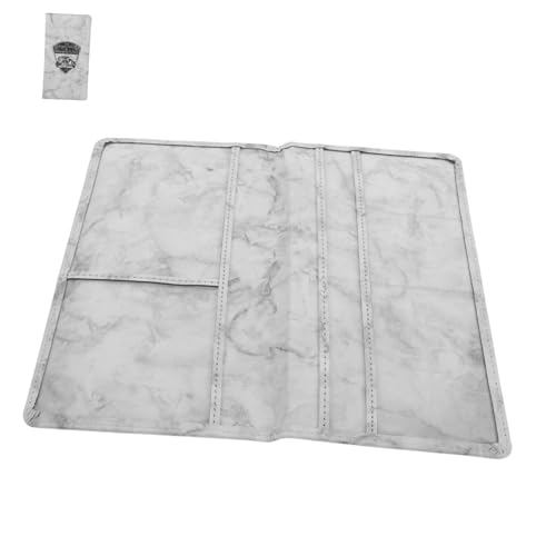 JECOMPRIS Fahrzeugdokumentenmappe Marmor Multifunktionale Organizer Für Führerschein Versicherungsunterlagen Und Kfz-Papiere Eleganter Grauer Design Für Autozubehör von JECOMPRIS