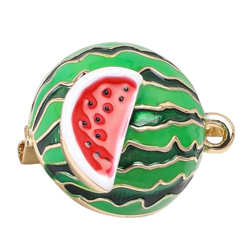 JECOMPRIS Kleidung Brosche Pin Rucksack-stifte Frauen Broschennadeln Nette Rucksackstifte Süße Pins Für Taschen Lustige Stifte Brosche Mit Wassermelone Wassermelonen-brosche Legierung Grün von JECOMPRIS