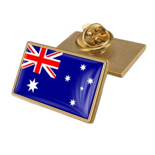 Australien-Flagge-Brosche – Australien-Flagge-Anstecknadel, Nationales Emblem, Brosche, Patriotisches Abzeichen, Anstecknadel Für Kleidung, Taschen, Rucksäcke, Kunsthandwerk, Für Männer Und Fra von JEDTAKCT