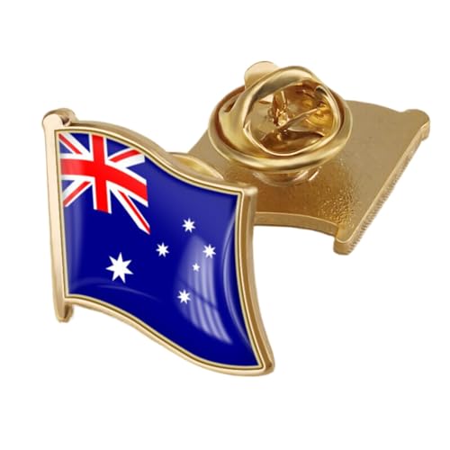 Australien-Flagge-Brosche – Australien-Flagge-Anstecknadel, Nationales Emblem, Brosche, Patriotisches Abzeichen, Anstecknadel Für Kleidung, Taschen, Rucksäcke, Kunsthandwerk, Für Männer Und Fra von JEDTAKCT