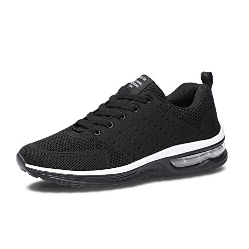 Fexkean Herren Damen Sneaker Laufschuhe Sportschuhe Air leicht Walkingschuhe Running Turnschuhe Shoes(5066BK37) von Fexkean