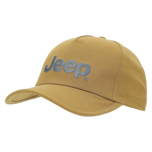 JEEP Unisex J Baseball Cap Jeep&Star Embroidery J24s Klassische Kappe, Sandbraun, One Size von JEEP