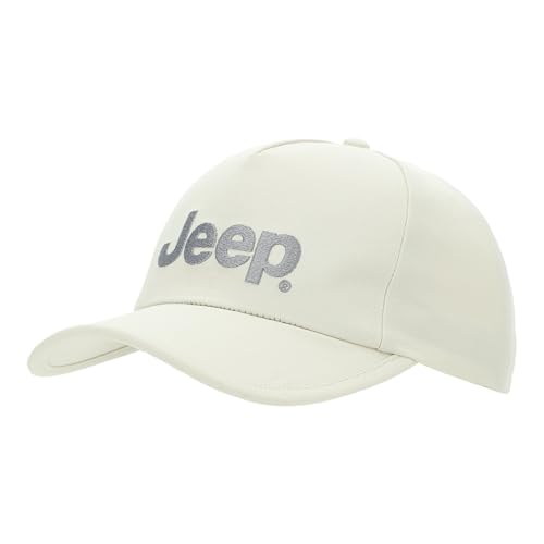 JEEP Unisex J Baseball Cap Jeep&Star Embroidery J24s Klassische Mütze, Birch White, One Size von JEEP