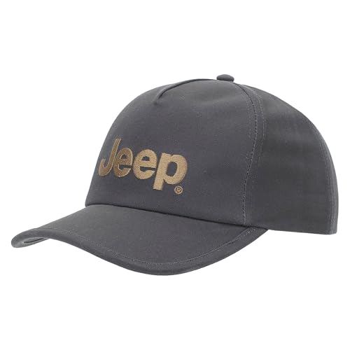 JEEP Unisex J Baseball Cap Jeep&Star Embroidery J24s Klassische Mütze, Dunkelgrau, One Size von JEEP