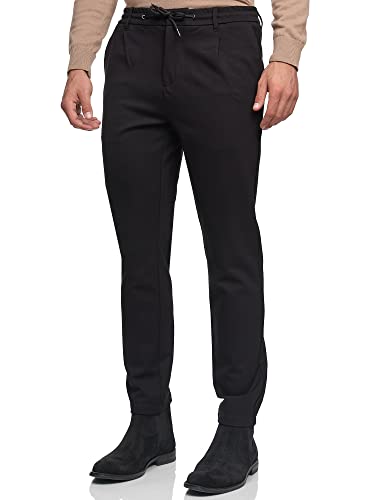 JEFF Herren Dyer Stoffhose mit 4 Taschen | Stretch Hose Herrenhose für Männer Black, XL von JEFF