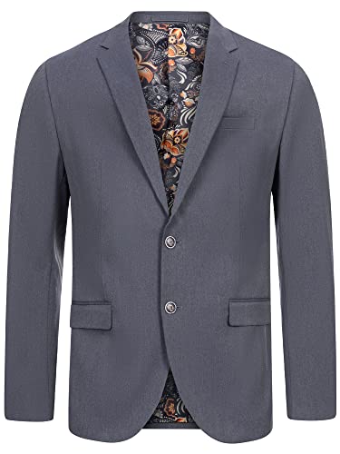 JEFF Herren George Plain Sakko mit Stretch | Klassische Anzugjacke Herrenjackett Navy, 48 von JEFF