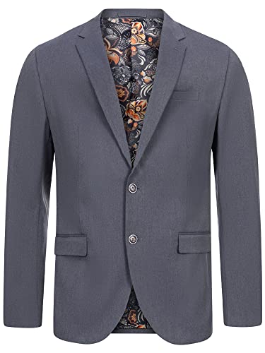 JEFF Herren George Plain Sakko mit Stretch | Klassische Anzugjacke Herrenjackett Navy 54 von JEFF