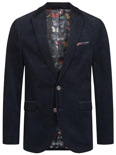 JEFF Herren JFBenjamin Sakko mit Stretch | Klassische Anzugjacke Herrenjackett Navy, 50 von JEFF