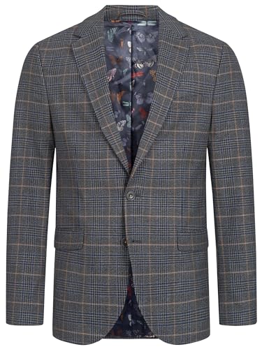 JEFF Herren JFCaleb Sakko mit Stretch | Klassische Anzugjacke Herrenjackett Charcoal Mix, 56 von JEFF