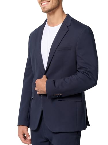 JEFF Herren JFEzra Sakko mit Stretch | Klassische Anzugjacke Herrenjackett Dark Navy 56 von JEFF