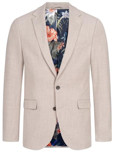 JEFF Herren JFLyle Sakko mit Stretch | Klassische Anzugjacke Herrenjackett Cornstalk, 46 von JEFF