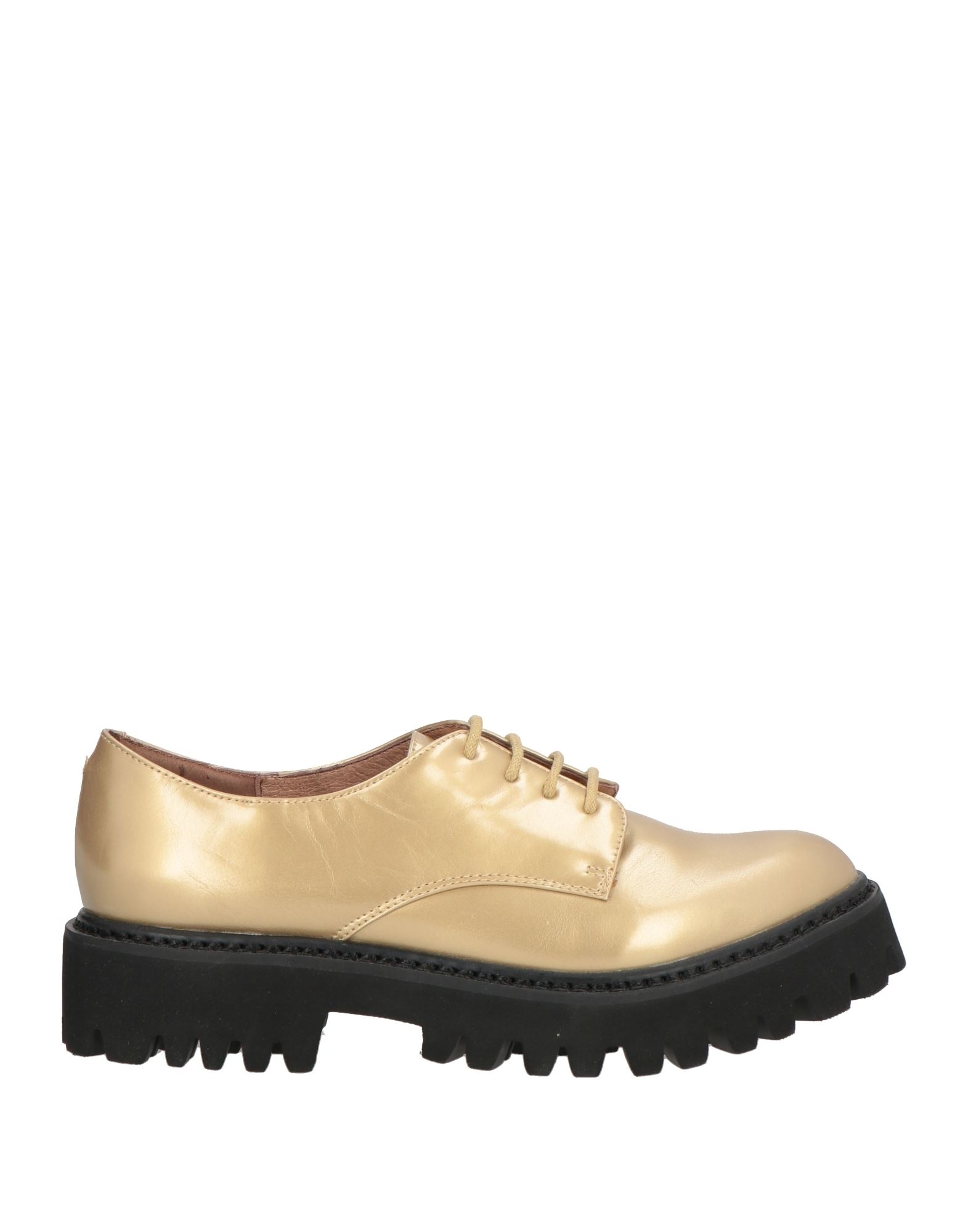 JEFFREY CAMPBELL Schnürschuh Damen Gold von JEFFREY CAMPBELL