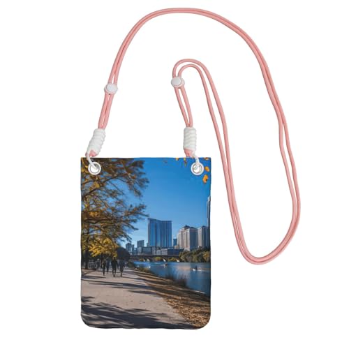JEJEA Austin Umhängetasche mit Texas-Druck, für Damen und Herren, verstellbarer Riemen, für Reisen, Einkaufen, rose, Einheitsgröße JEJEA Austin Umhängetasche mit Texas-Druck, für Damen und Herren, verstellbarer Riemen, für Reisen, Einkaufen, rose, Einheitsgröße von JEJEA