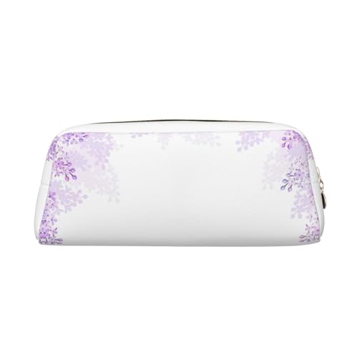 JEJEA Federmäppchen aus Leder mit Blumenmuster, großes Fassungsvermögen, vielseitige Make-up-Tasche, gold, Einheitsgröße, Kulturbeutel von JEJEA