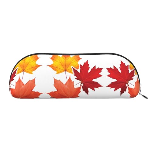 JEJEA Federmäppchen aus Leder mit Reißverschluss, Federmäppchen, Federmäppchen, Federmäppchen, Make-up-Kosmetiktasche, silber, Einheitsgröße, Kulturbeutel von JEJEA