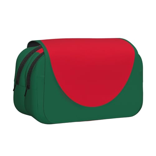 JEJEA Federmäppchen mit Flagge von Bangladesch bedruckt, Federmäppchen, Halter für Bleistifte, Make-up, Mehrzweck-Organizer-Box für Erwachsene, Schwarz , Einheitsgröße, Kulturbeutel von JEJEA