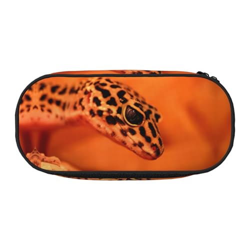 JEJEA Federmäppchen mit Leopardenmuster und großem Fassungsvermögen, große Aufbewahrung, hohe Kapazität, Beutelhalter, Organizer, Schwarz , Einheitsgröße, Taschen-Organizer von JEJEA