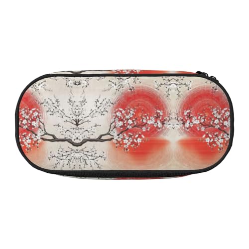 JEJEA Federmäppchen mit Sonnenreflexionsdruck, großes Fassungsvermögen, große Aufbewahrung, hohe Kapazität, Beutelhalter, Organizer, Schwarz , Einheitsgröße, Taschen-Organizer von JEJEA