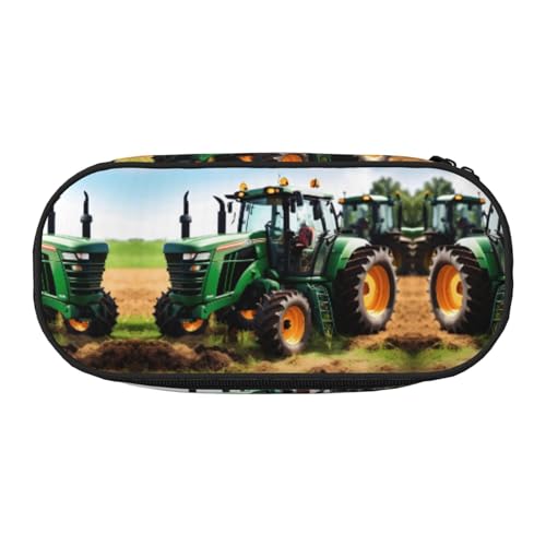 JEJEA Federmäppchen mit Traktor-Aufdruck, großes Fassungsvermögen, große Aufbewahrung, hohe Kapazität, Beutelhalter, Organizer, Schwarz , Einheitsgröße, Taschen-Organizer von JEJEA