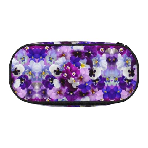 JEJEA Federmäppchen mit großem Fassungsvermögen, große Aufbewahrung, hohe Kapazität, Tasche, Tasche, Organizer, Violett, Schwarz , Einheitsgröße, Taschen-Organizer von JEJEA