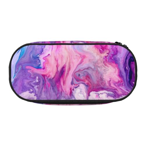 JEJEA Federmäppchen mit großem Fassungsvermögen, großes Fassungsvermögen, großes Fassungsvermögen, große Kapazität, Tasche, Tasche, Organizer, Violett, Schwarz , Einheitsgröße, Taschen-Organizer von JEJEA