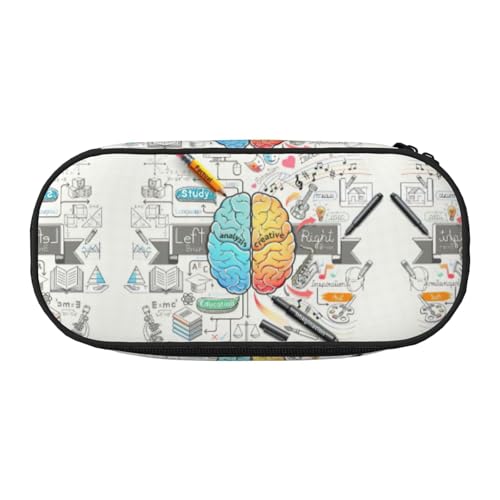 JEJEA Federmäppchen mit großem Fassungsvermögen, großes Fassungsvermögen, hohe Kapazität, Beutel, Organizer, Schwarz , Einheitsgröße, Taschen-Organizer von JEJEA