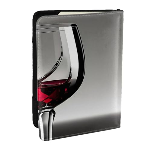 JEJEA Reise-Organizer mit Weinglas-Aufdruck, Kreditkartenetui, Reisepasshülle, Brieftasche, für Reisen, Schwarz , Einheitsgröße JEJEA Reise-Organizer mit Weinglas-Aufdruck, Kreditkartenetui, Reisepasshülle, Brieftasche, für Reisen, Schwarz , Einheitsgröße von JEJEA