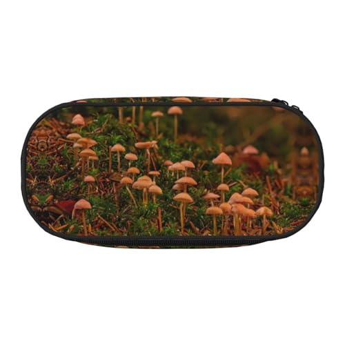 JEJEA Stifteetui mit großem Fassungsvermögen, Motiv: Wildpilz, große Aufbewahrung, hohe Kapazität, Beutel, Beutel, Organizer, Schwarz , Einheitsgröße, Taschen-Organizer von JEJEA