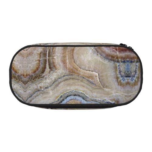 JEJEA Stifteetui mit großem Fassungsvermögen, Onyx-Stein, hellblau, große Kapazität, Tasche, Beutel, Organizer, Box, Schwarz , Einheitsgröße, Taschen-Organizer von JEJEA