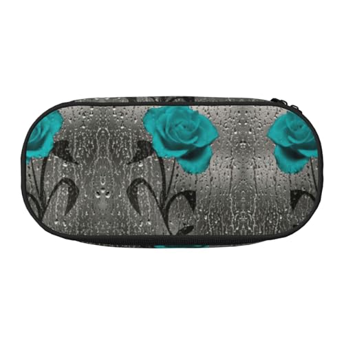 JEJEA Stifteetui mit großem Fassungsvermögen, großes Fassungsvermögen, großes Fassungsvermögen, Tasche mit großem Fassungsvermögen, Blaugrün / Grau, Schwarz , Einheitsgröße, Taschen-Organizer von JEJEA