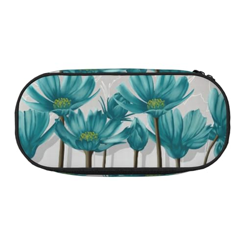 JEJEA Stifteetui mit großem Fassungsvermögen, großes Fassungsvermögen, großes Fassungsvermögen, große Kapazität, Beutel, Organizer, Blaugrün / Grau / Weiß, Schwarz , Einheitsgröße, Taschen-Organizer von JEJEA