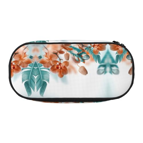 JEJEA Stifteetui mit großem Fassungsvermögen, großes Fassungsvermögen, großes Fassungsvermögen, große Kapazität, Beutel, Organizer, Blaugrün und Orange, Schwarz , Einheitsgröße, Taschen-Organizer von JEJEA