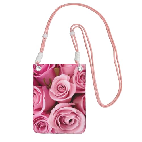 JEJEA Umhängetasche für Damen und Herren, mit verstellbarem Riemen, für Reisen, Einkaufen, rose, Einheitsgröße JEJEA Umhängetasche für Damen und Herren, mit verstellbarem Riemen, für Reisen, Einkaufen, rose, Einheitsgröße von JEJEA