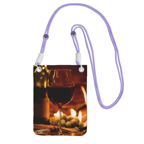JEJEA Umhängetasche für Damen und Herren, mit verstellbarem Riemen, für Reisen, Einkaufen, violett, Einheitsgröße JEJEA Umhängetasche für Damen und Herren, mit verstellbarem Riemen, für Reisen, Einkaufen, violett, Einheitsgröße von JEJEA