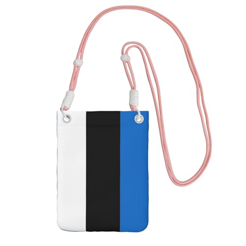 JEJEA Umhängetasche mit Estland-Motiv, für Damen und Herren, verstellbarer Riemen, für Reisen, Einkaufen, rose, Einheitsgröße JEJEA Umhängetasche mit Estland-Motiv, für Damen und Herren, verstellbarer Riemen, für Reisen, Einkaufen, rose, Einheitsgröße von JEJEA
