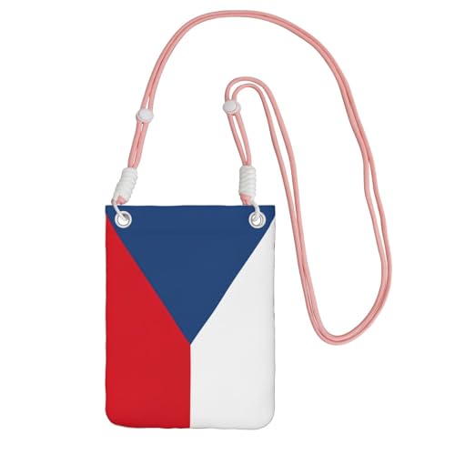 JEJEA Umhängetasche mit Flagge der Tschechischen Republik, für Damen und Herren, verstellbarer Riemen, für Reisen, Einkaufen, rose, Einheitsgröße JEJEA Umhängetasche mit Flagge der Tschechischen Republik, für Damen und Herren, verstellbarer Riemen, für Reisen, Einkaufen, rose, Einheitsgröße von JEJEA