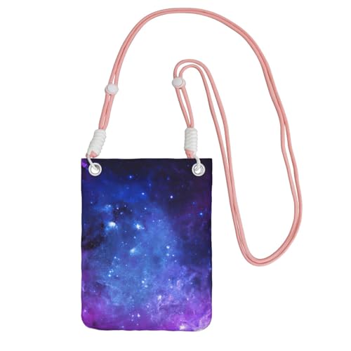 JEJEA Umhängetasche mit Galaxie-Druck, für Damen und Herren, verstellbarer Riemen, für Reisen, Einkaufen, rose, Einheitsgröße JEJEA Umhängetasche mit Galaxie-Druck, für Damen und Herren, verstellbarer Riemen, für Reisen, Einkaufen, rose, Einheitsgröße von JEJEA