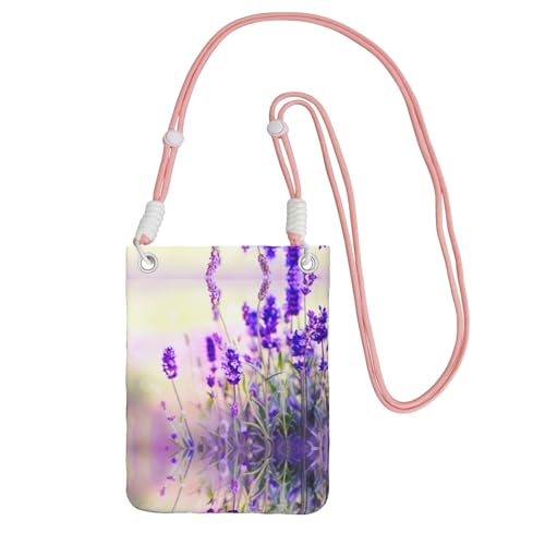 JEJEA Umhängetasche mit Lavendelblumen-Druck, für Damen und Herren, verstellbarer Riemen, für Reisen, Einkaufen, rose, Einheitsgröße JEJEA Umhängetasche mit Lavendelblumen-Druck, für Damen und Herren, verstellbarer Riemen, für Reisen, Einkaufen, rose, Einheitsgröße von JEJEA