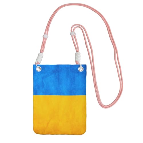 JEJEA Umhängetasche mit ukrainischer Flagge, für Damen und Herren, verstellbarer Riemen, für Reisen, Einkaufen, rose, Einheitsgröße JEJEA Umhängetasche mit ukrainischer Flagge, für Damen und Herren, verstellbarer Riemen, für Reisen, Einkaufen, rose, Einheitsgröße von JEJEA